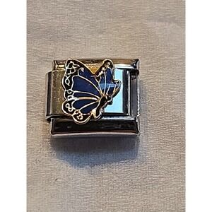 Italian Charm Blue Butterfly 9mm